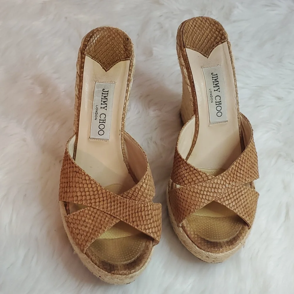 Jimmy Choo espadrilles sandals women size 40